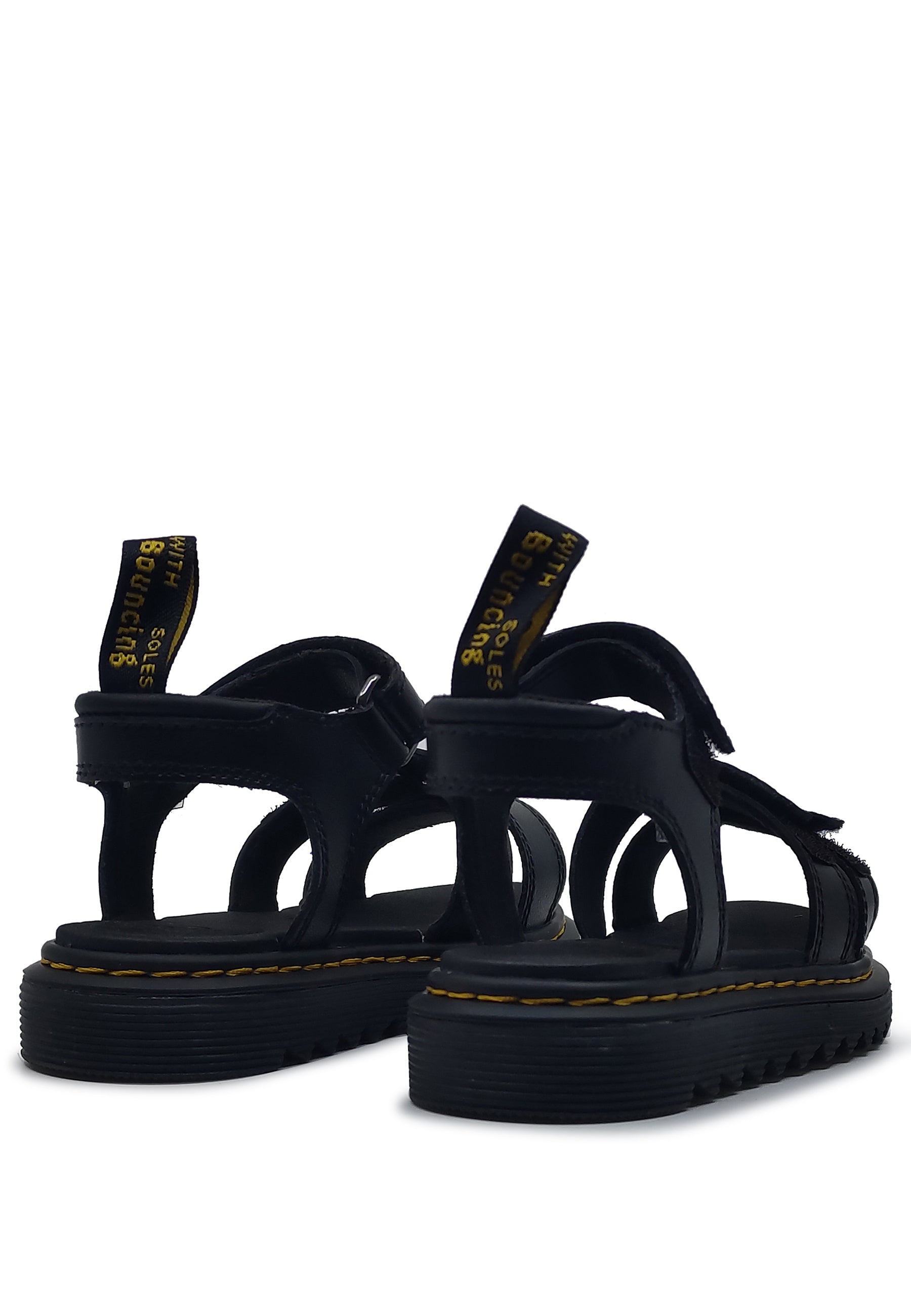 Sandali bambina Dr Martens neri in pelle | ViaMonte Shop