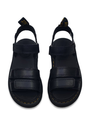 Sandali bambina Dr Martens neri in pelle | ViaMonte Shop