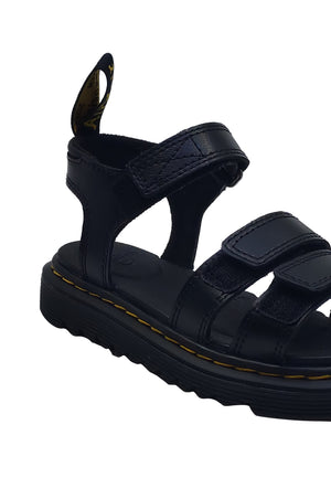 Sandali bambina Dr Martens neri in pelle | ViaMonte Shop