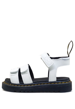 Sandali bambina Dr Martens bianchi in pelle | ViaMonte Shop