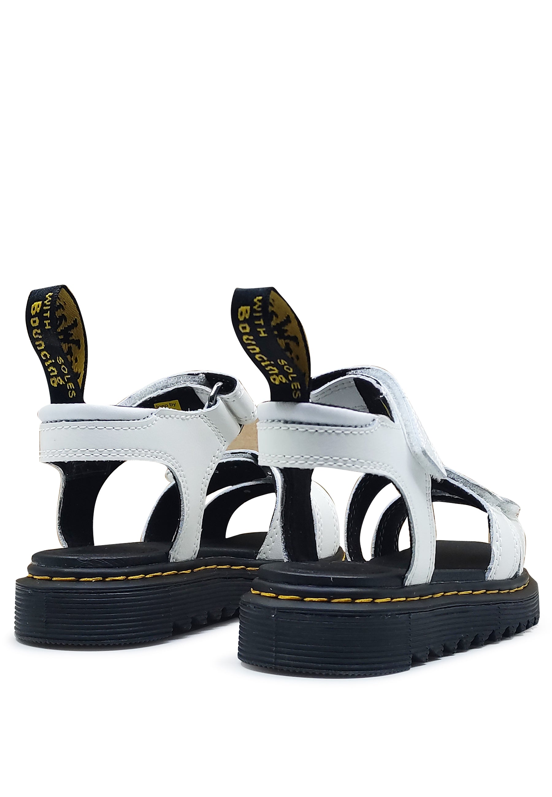 Sandali bambina Dr Martens bianchi in pelle | ViaMonte Shop