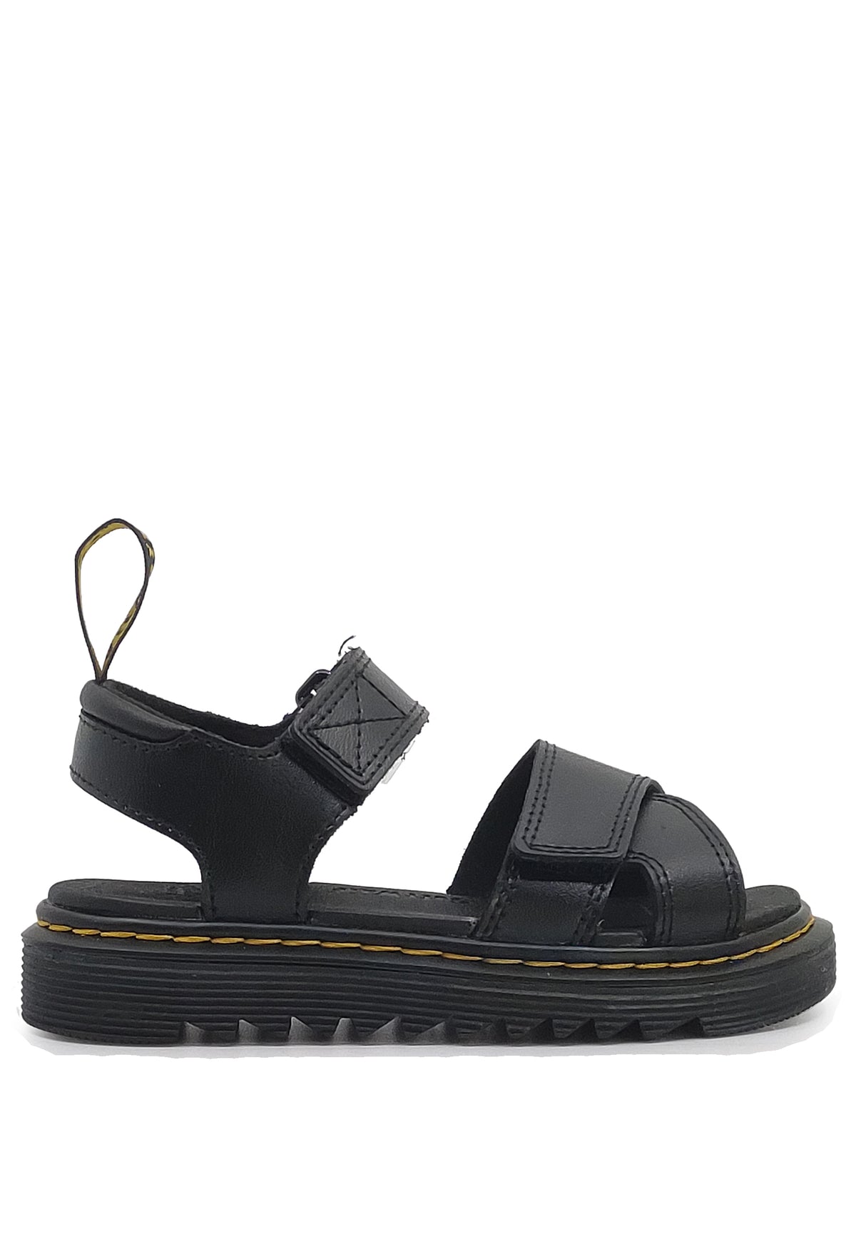 Sandali bambina Dr. Martens Vossie nero in pelle | ViaMonte Shop