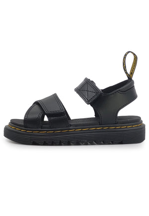 Sandali bambina Dr. Martens Vossie nero in pelle | ViaMonte Shop