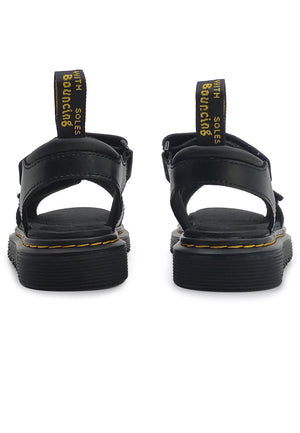 Sandali bambina Dr. Martens Vossie nero in pelle | ViaMonte Shop