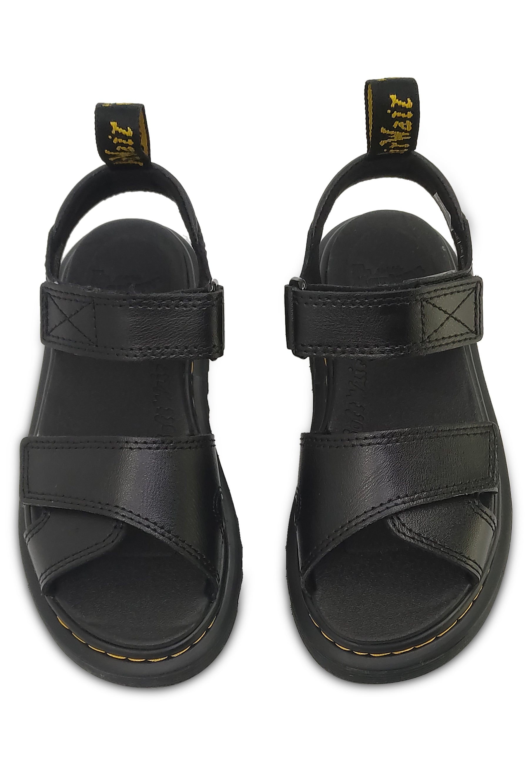 Sandali bambina Dr. Martens Vossie nero in pelle | ViaMonte Shop