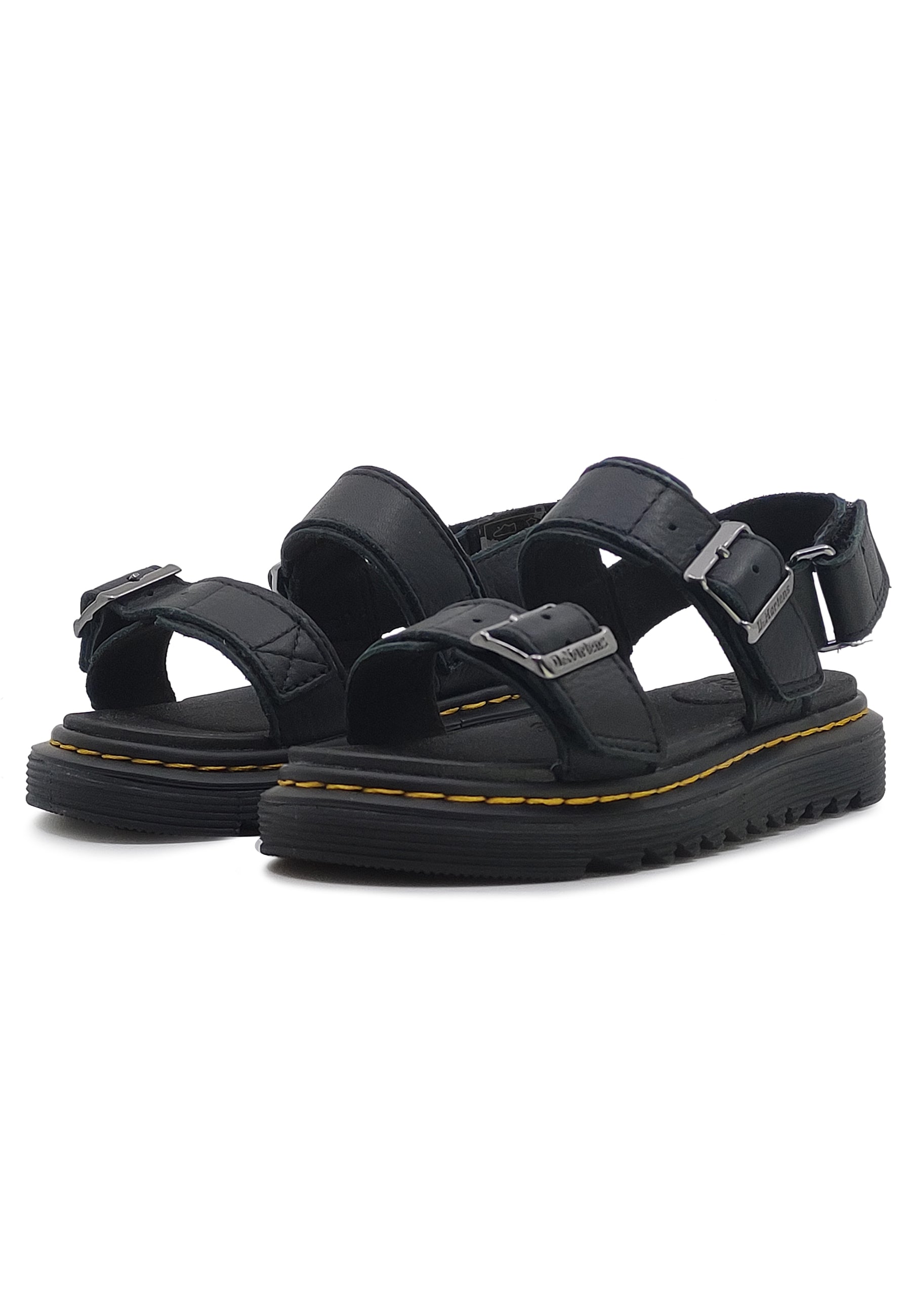 Sandalo bambino Dr.Martens Kyle nero in pelle | ViaMonte Shop