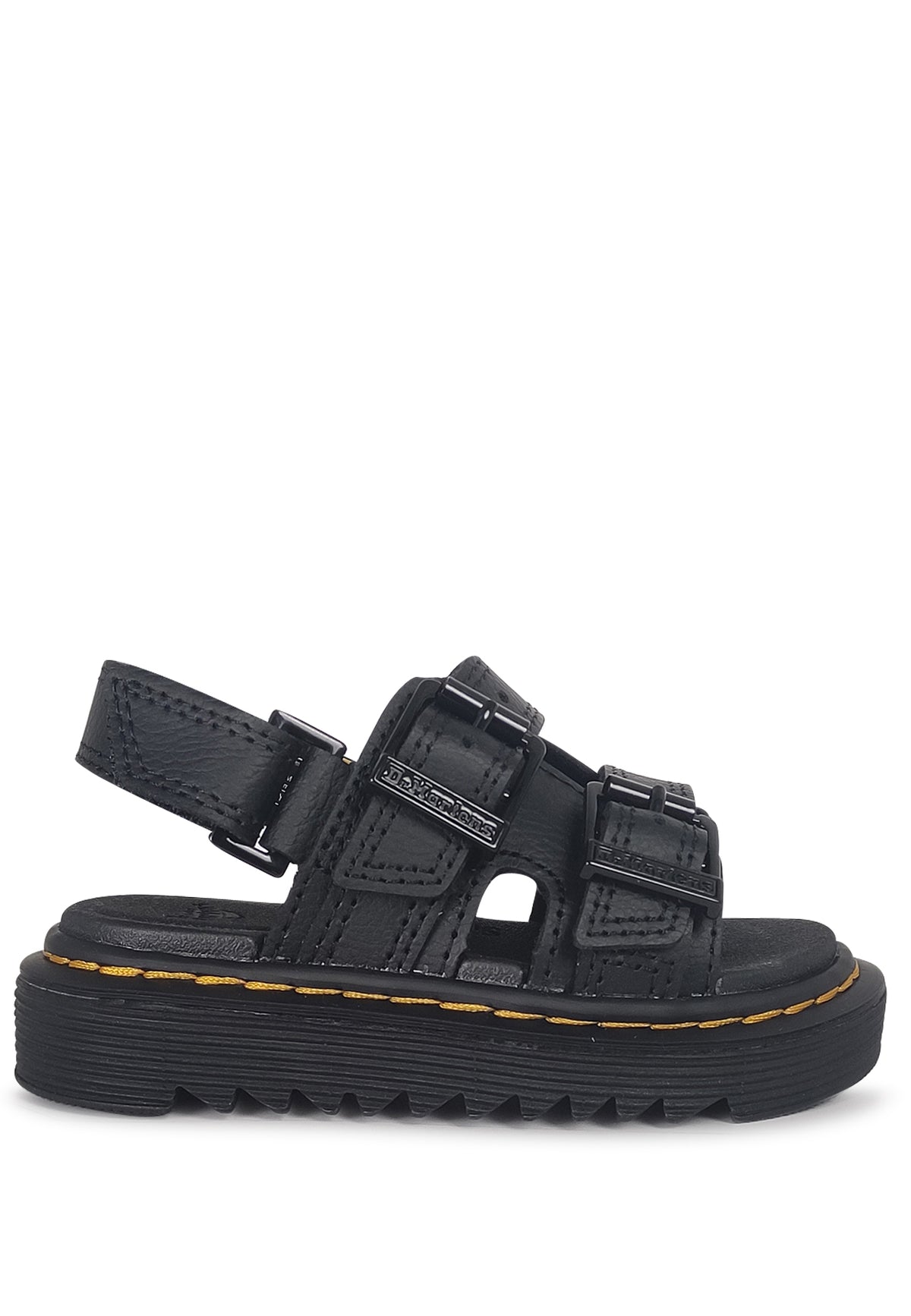 Sandali bambino Dr Martens Varel neri in pelle | ViaMonte Shop