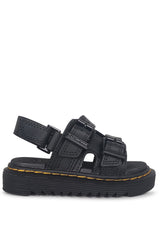 Sandali bambino Dr Martens Varel neri in pelle | ViaMonte Shop