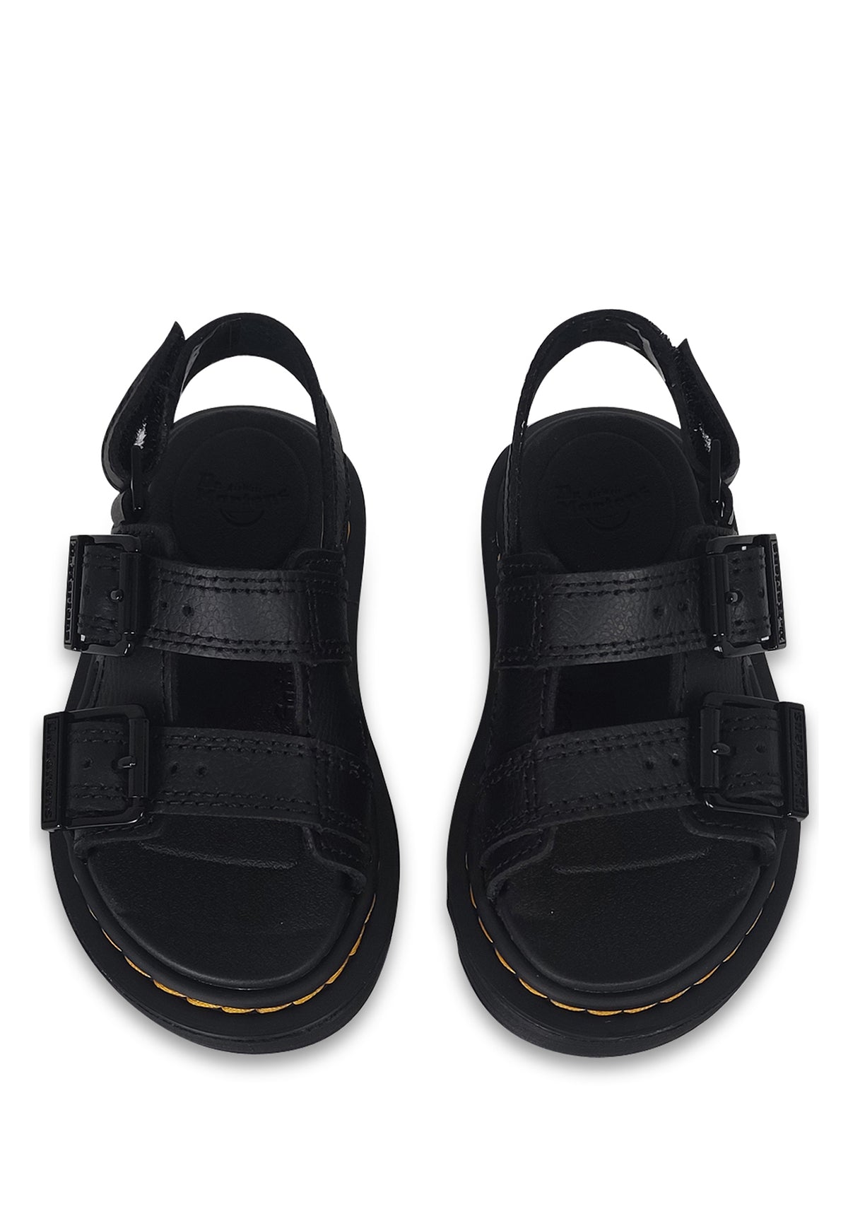 Sandali bambino Dr Martens Varel neri in pelle | ViaMonte Shop