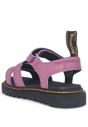 Sandali bambina Dr Martens Klaire viola in pelle | ViaMonte Shop