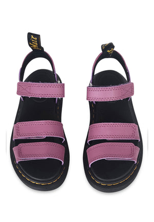 Sandali bambina Dr Martens Klaire viola in pelle | ViaMonte Shop