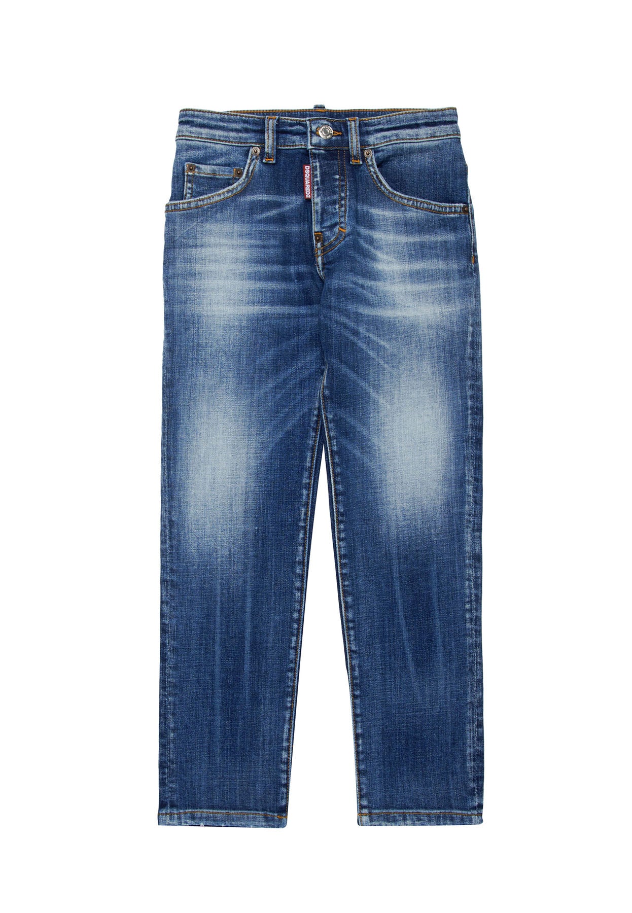 Jeans bambino Dsquared2 blu in denim | ViaMonte Shop