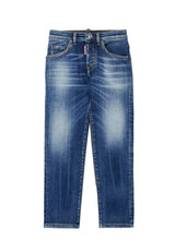 Jeans bambino Dsquared2 blu in denim | ViaMonte Shop