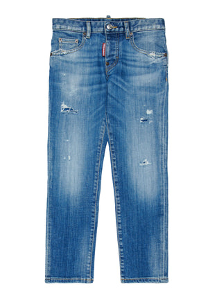 Jeans Stanislav bambino Dsquared2 blu chiaro in denim | ViaMonte Shop