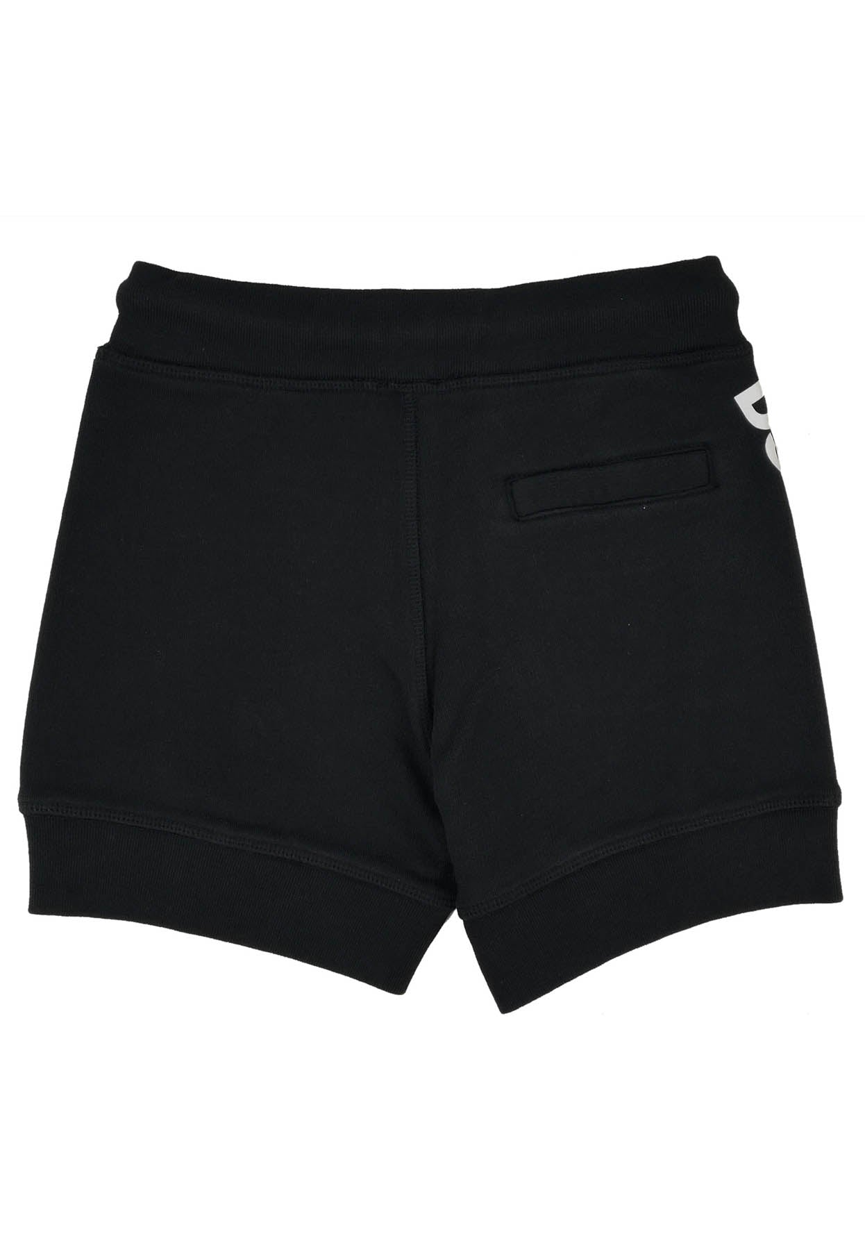 Shorts bambino Dsquared2 nero in cotone | ViaMonte Shop