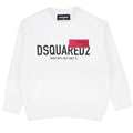 Felpa bambino Dsquared2 bianca in cotone | ViaMonte Shop