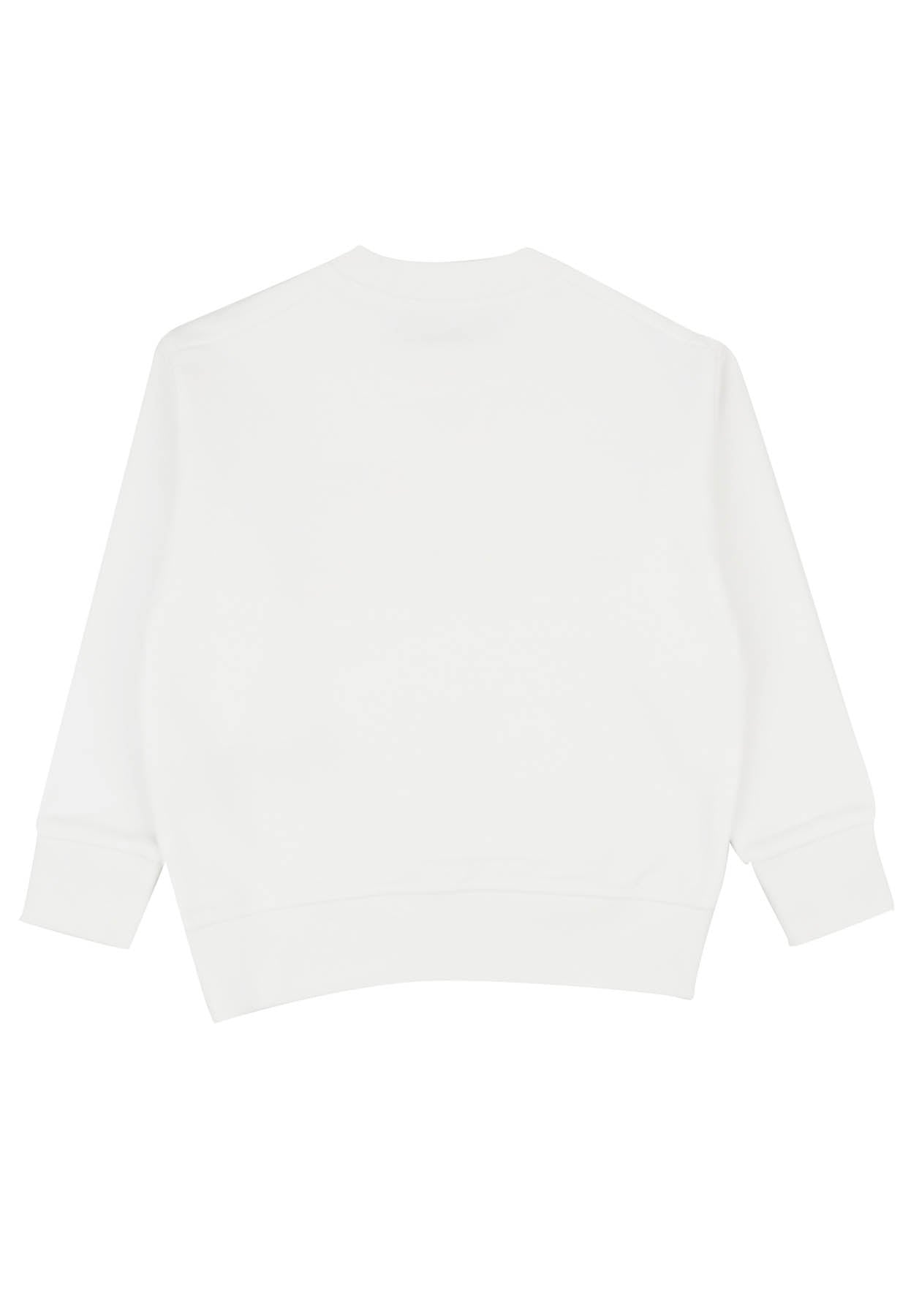 Felpa bambino Dsquared2 bianca in cotone | ViaMonte Shop
