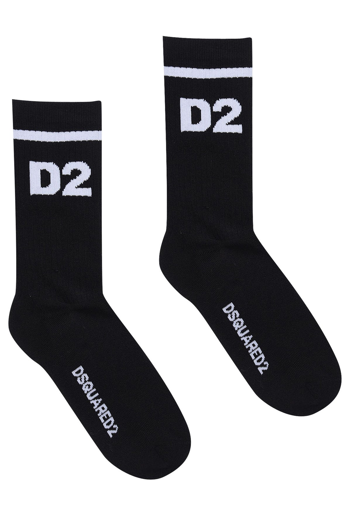 Calzini bambino Dsquared2 neri in misto cotone | ViaMonte Shop