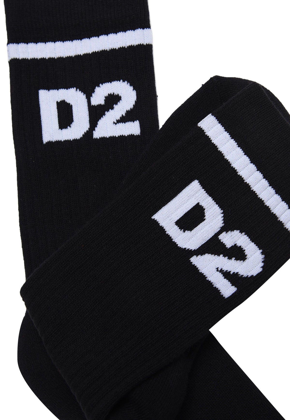 Calzini bambino Dsquared2 neri in misto cotone | ViaMonte Shop