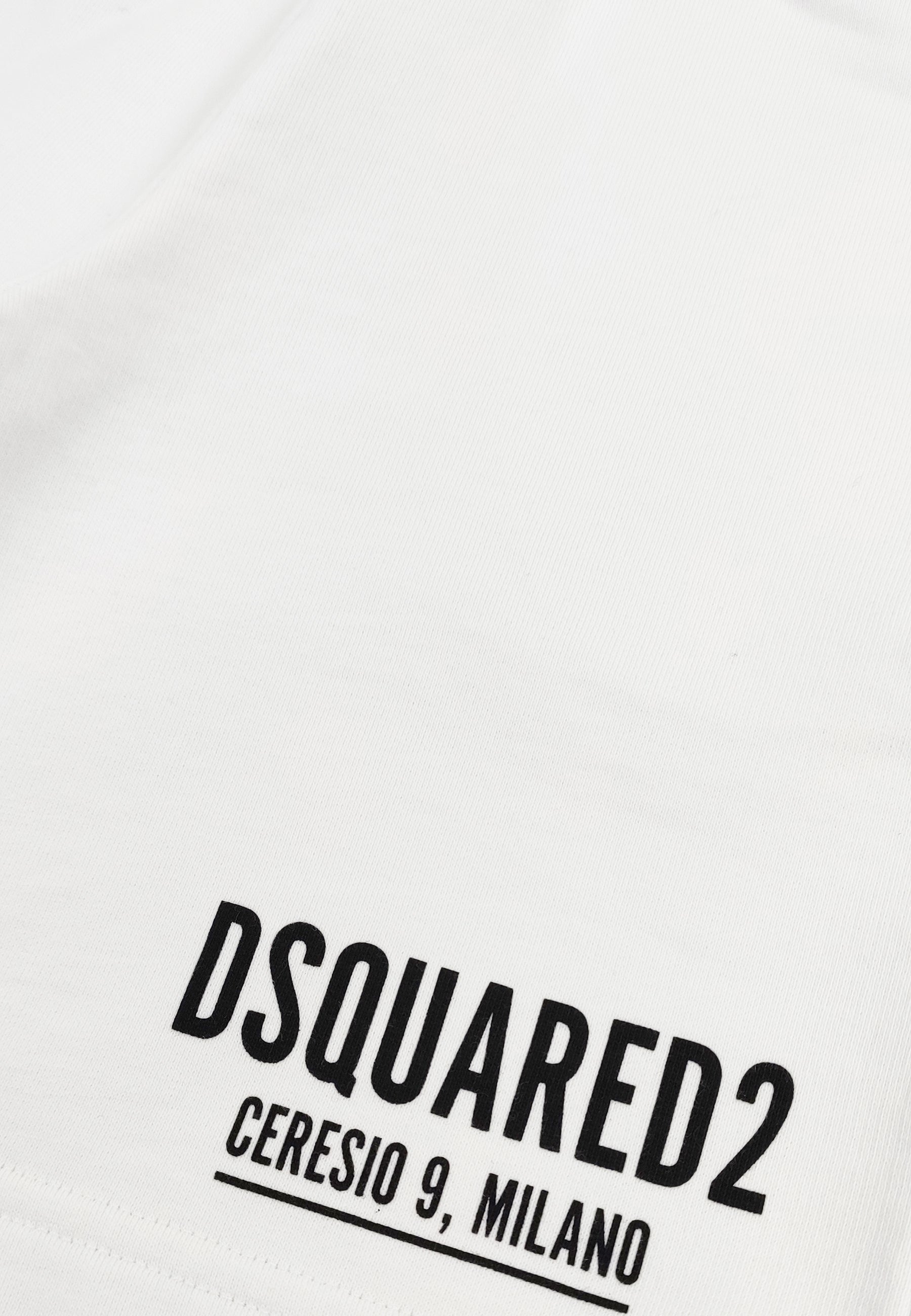 Dsquared2 bermuda bianco bambino in cotone | ViaMonte Shop