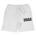 Bermuda bambino Dsquared2 bianco in cotone | ViaMonte Shop