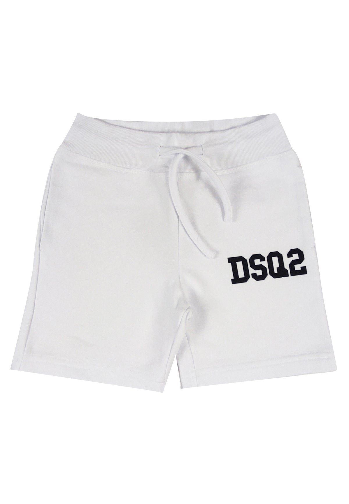 Bermuda bambino Dsquared2 bianco in cotone | ViaMonte Shop