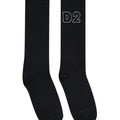 Calzini bambino Dsquared2 neri in misto cotone | ViaMonte Shop