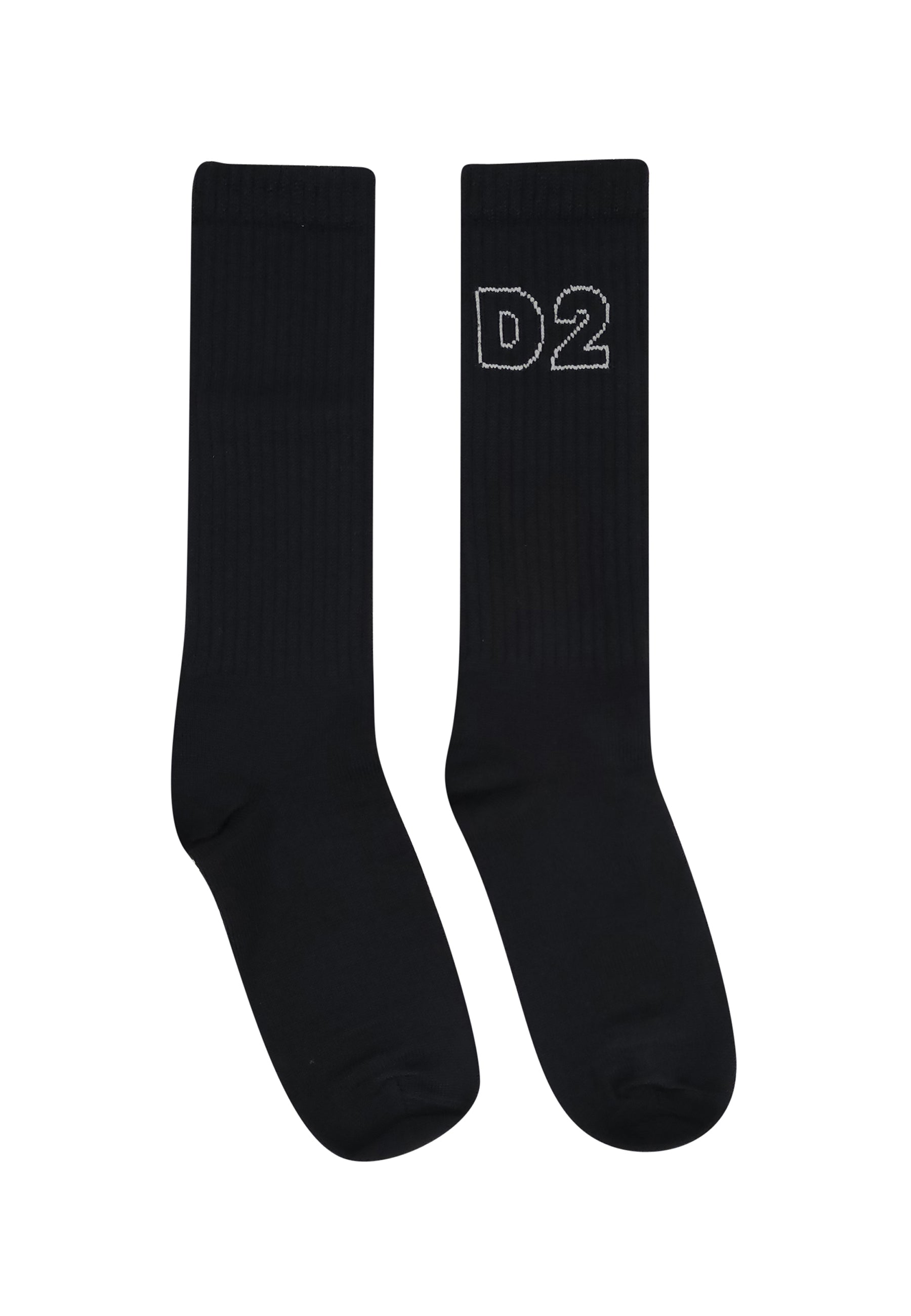 Calzini bambino Dsquared2 neri in misto cotone | ViaMonte Shop