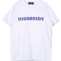 T-shirt bambino Dsquared2 bianca in cotone | ViaMonte Shop