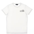 T-shirt bambino Dsqured2 bianca in cotone | ViaMonte Shop