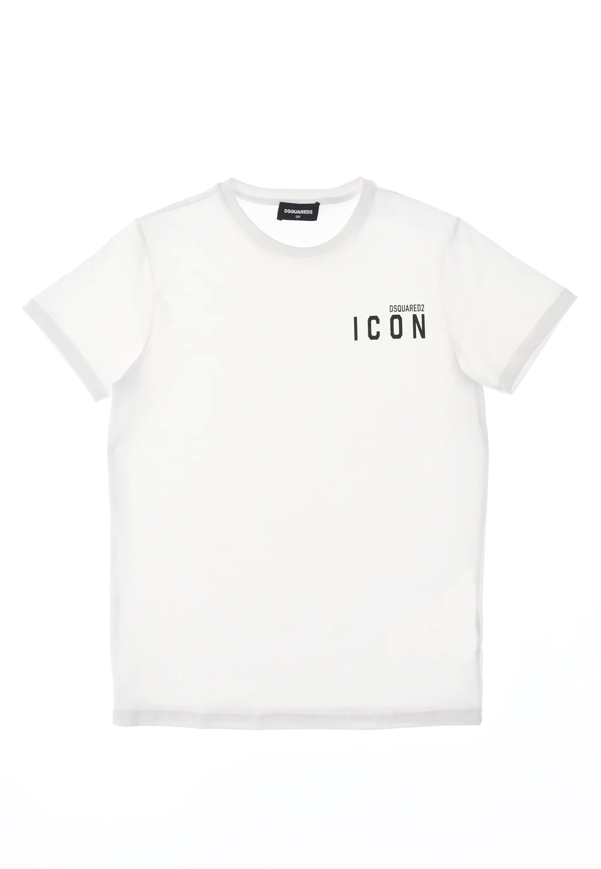 T-shirt bambino Dsqured2 bianca in cotone | ViaMonte Shop