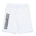Bermuda bambino Dsquared2 bianco in cotone | ViaMonte Shop