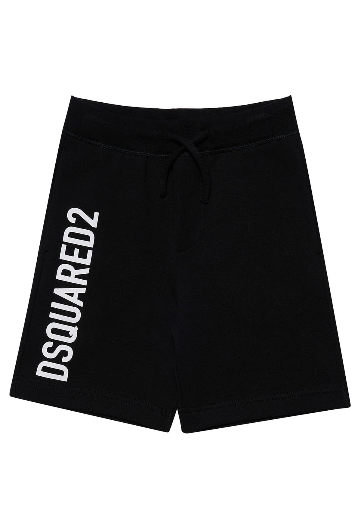 Bermuda bambino Dsquared2 nero in cotone | ViaMonte Shop