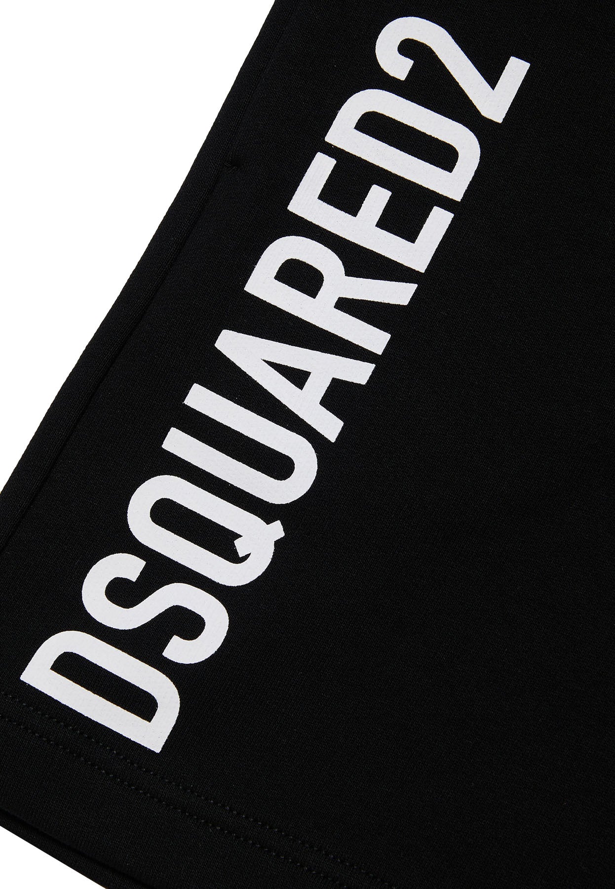 Bermuda bambino Dsquared2 nero in cotone | ViaMonte Shop
