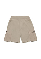 Bermuda bambino Dsquared2 beige in cotone | ViaMonte Shop