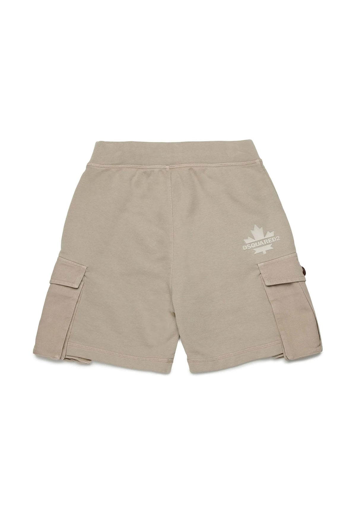 Bermuda bambino Dsquared2 beige in cotone | ViaMonte Shop