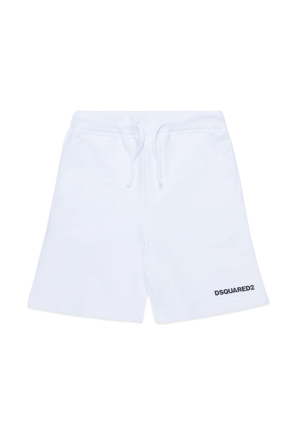 Bermuda bambino Dsquared2 bianco in cotone | ViaMonte Shop