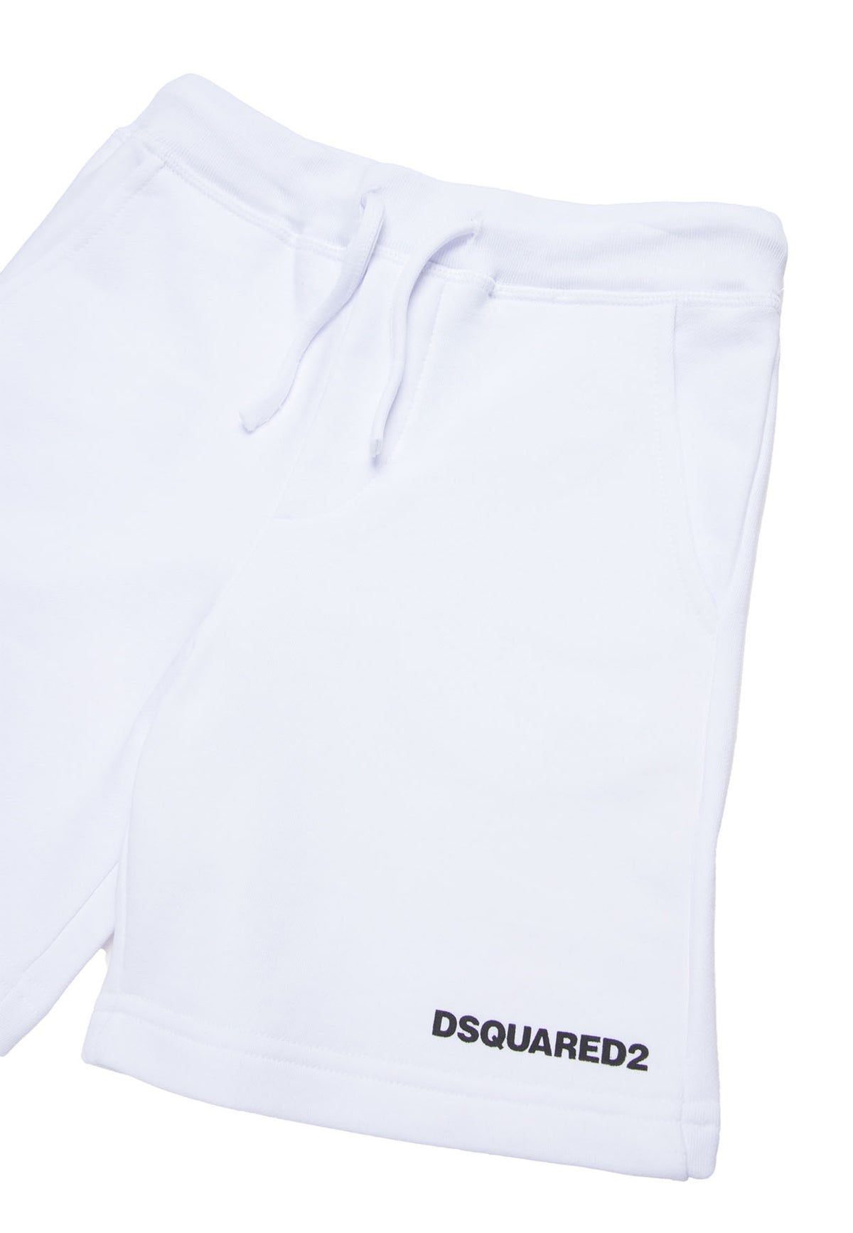 Bermuda bambino Dsquared2 bianco in cotone | ViaMonte Shop