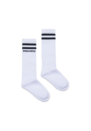 Calzini bambino Dsquared2 bianchi in cotone | ViaMonte Shop