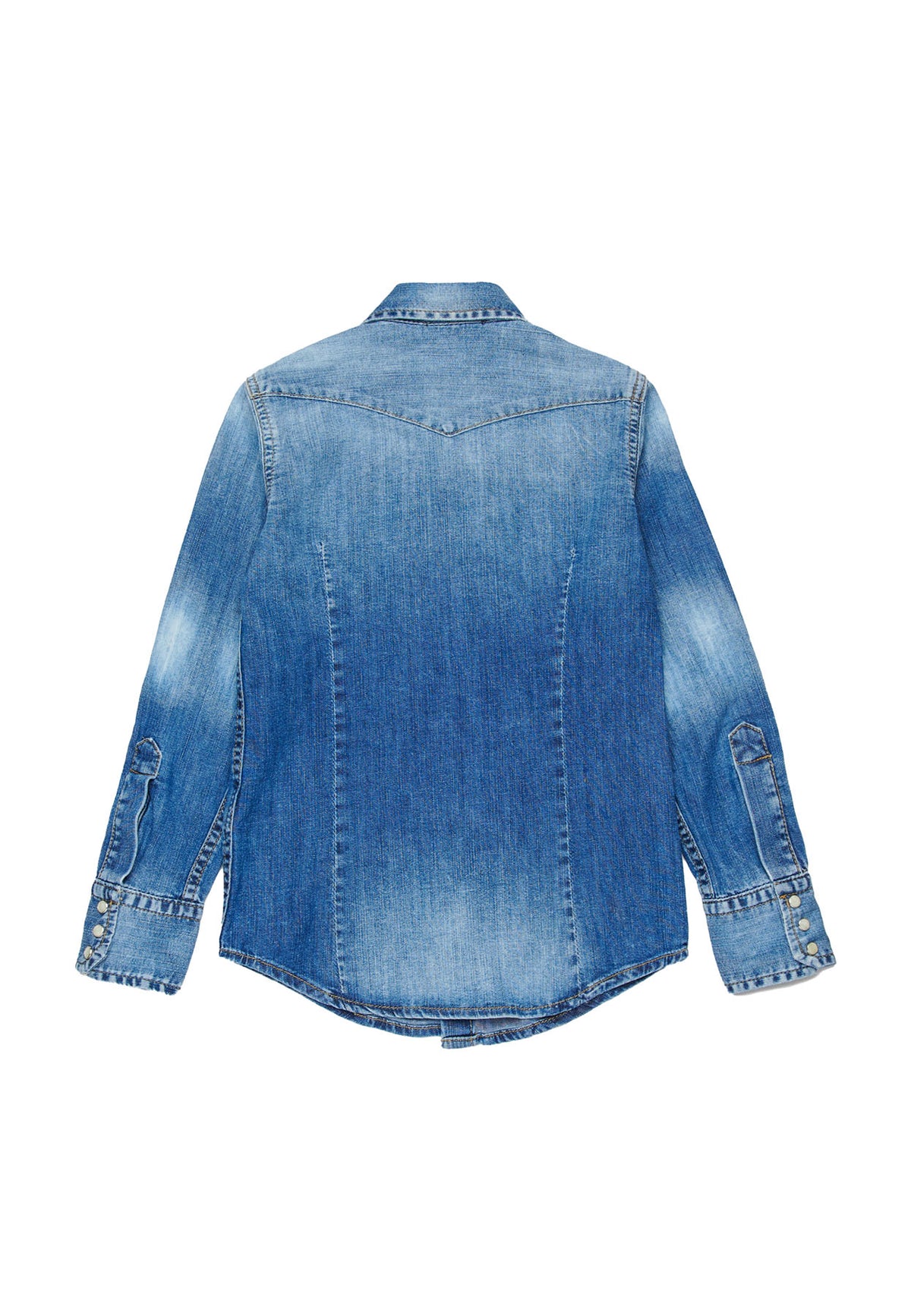 Camicia bambino Dsquared2 blu in denim | ViaMonte Shop