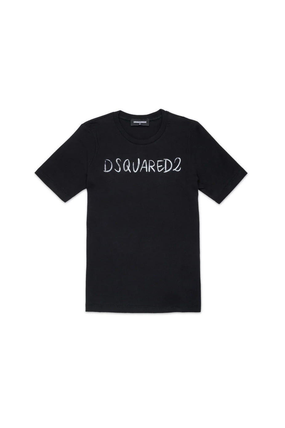 T-shirt bambino Dsquared2 nera in cotone | ViaMonte Shop