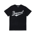 T-shirt bambino Dsquared2 nera in cotone | ViaMonte Shop