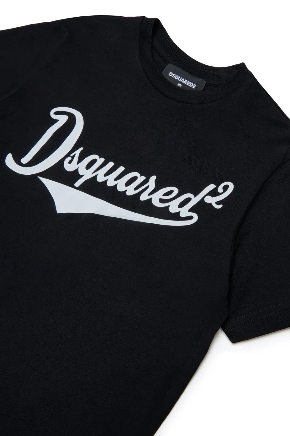 T-shirt bambino Dsquared2 nera in cotone | ViaMonte Shop
