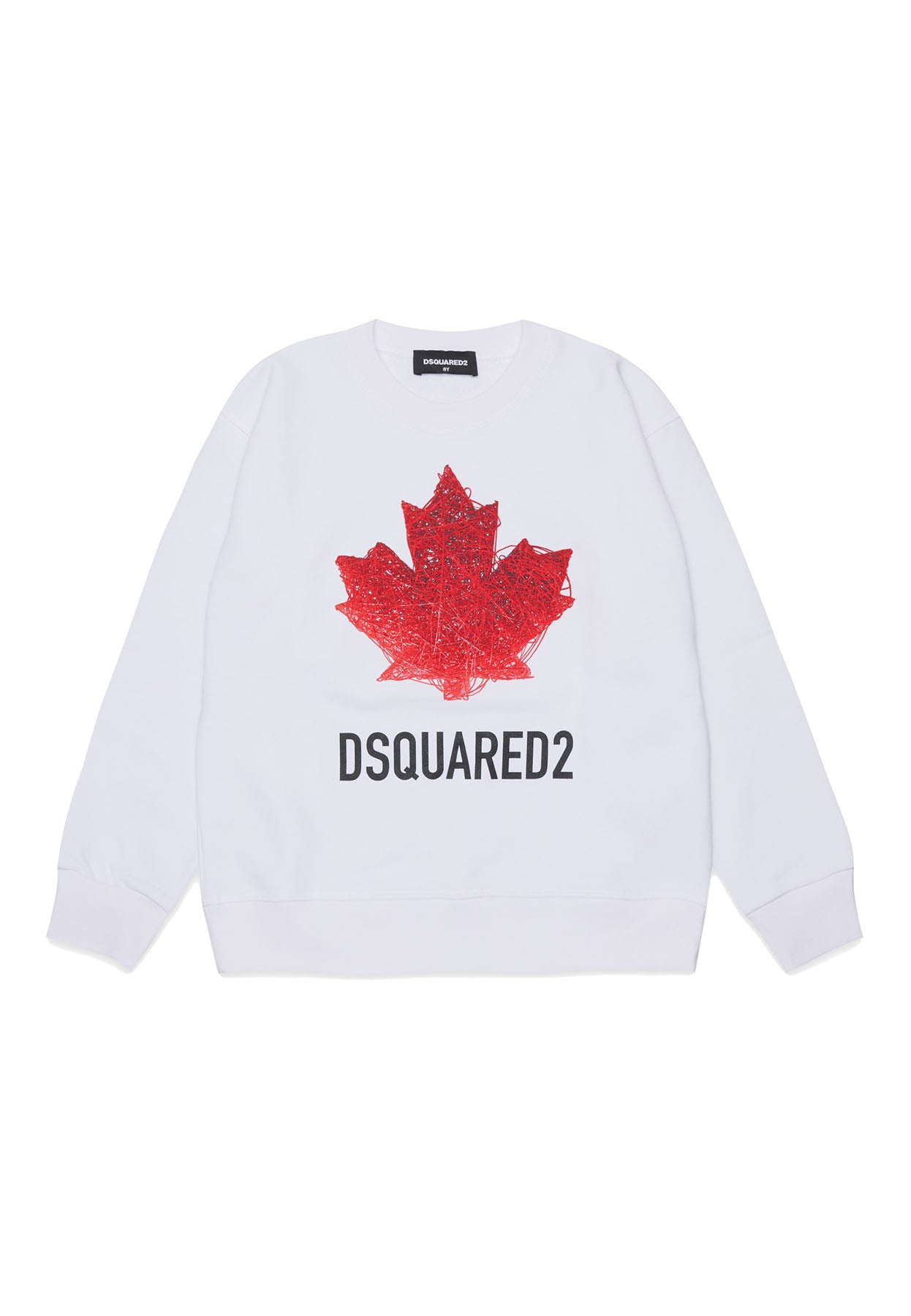 Felpa bambino Dsquared2 bianca in cotone | ViaMonte Shop