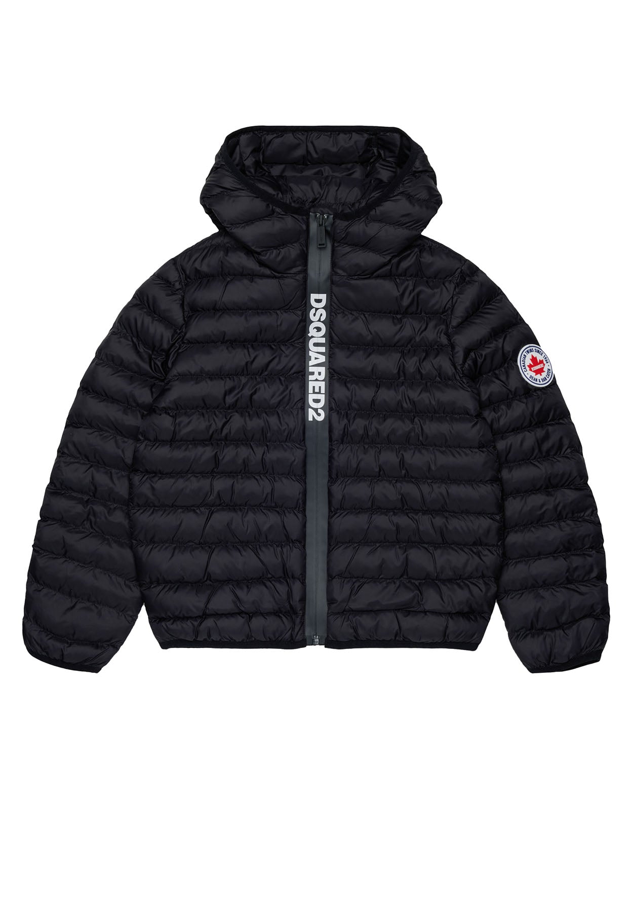 Giubbino bambino Dsquared2 nero in nylon | ViaMonte Shop