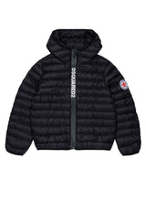 Giubbino bambino Dsquared2 nero in nylon | ViaMonte Shop
