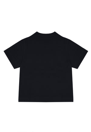 T-shirt bambino Emporio Armani blu navy in cotone | ViaMonte Shop