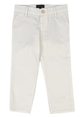 Pantalone bambino Emporio Armani bianco in cotone | ViaMonte Shop