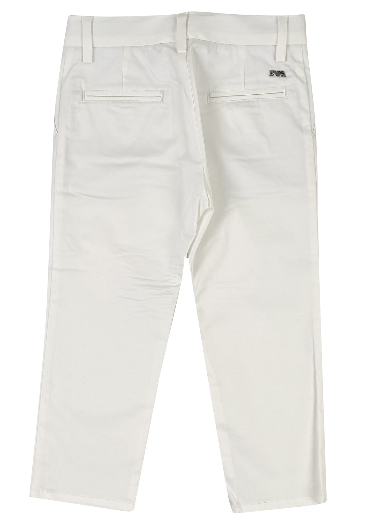 Pantalone bambino Emporio Armani bianco in cotone | ViaMonte Shop