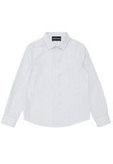 Camicia bambino Emporio Armani bianca a righe in cotone | ViaMonte Shop
